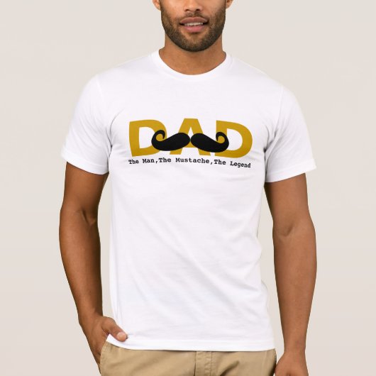 Mustache Dad T-shirts & Shirten (Voorkant)