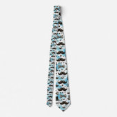 Mustache Dapper Pattern Necktie Tie Stropdas (Achterkant)
