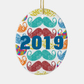 Mustache de heer Hipster Lil Man Baby Keramisch Ornament (Rechts)