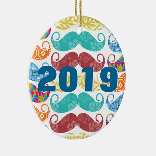 Mustache de heer Hipster Lil Man Baby Keramisch Ornament (Rechts)