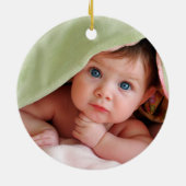 Mustache de heer Hipster Lil Man Baby Keramisch Ornament (Achterkant)