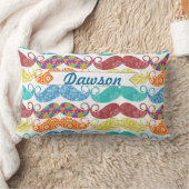 Mustache de heer Hipster  Retro Kussen (Deken)