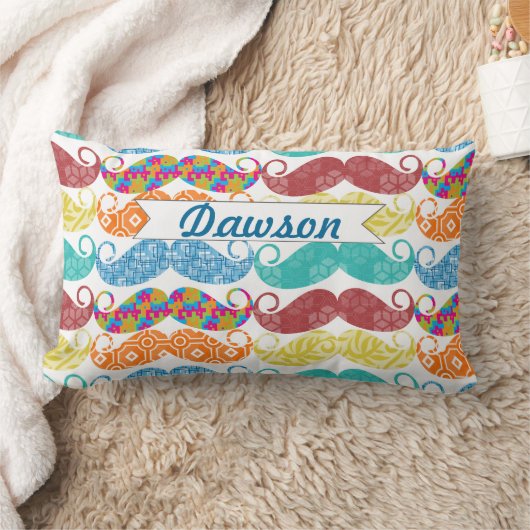 Mustache de heer Hipster  Retro Kussen (Deken)