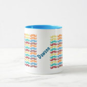 Mustache de heer Hipster  Retro Mok (Midden)