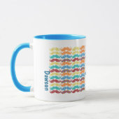 Mustache de heer Hipster  Retro Mok (Links)