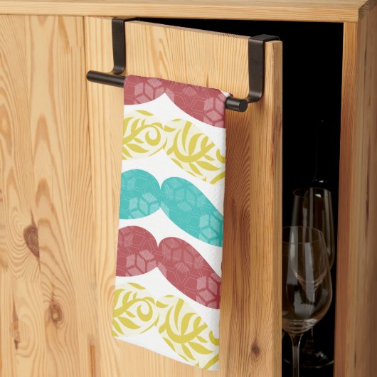 Mustache de heer Hipster Retro Theedoek (Derde Gevouwen)