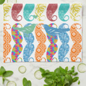 Mustache de heer Hipster Retro Theedoek (Gevouwen)