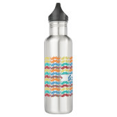 Mustache de heer Hipster Retro Waterfles (Links)