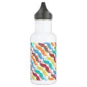 Mustache de heer Hipster  Retro Waterfles (Links)