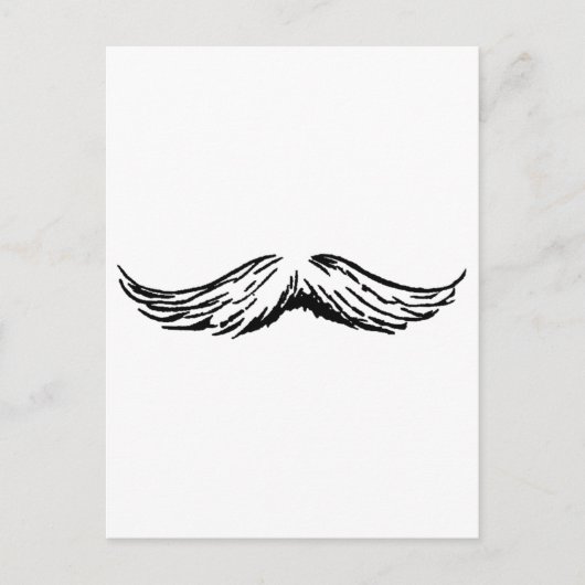 Mustache de MUSEUM Zazzle Gifts Briefkaart (Voorkant)
