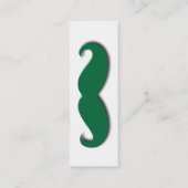 Mustache, Derby en Oogbril Mini Visitekaartje (Achterkant)