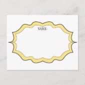 Mustache Diaper Raffle Ticket Informatiekaartje (Achterkant)