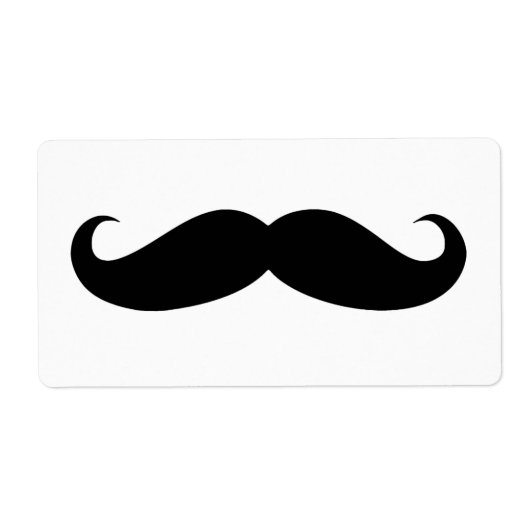 Mustache Disguise Funny Etiket (Voorkant)