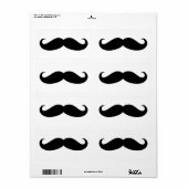 Mustache Disguise Funny Etiket (Full Sheet)