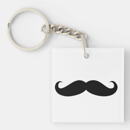 Mustache Disguise Funny Sleutelhanger (Voorkant)