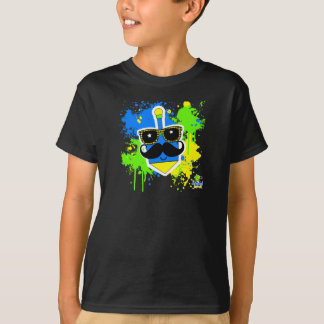 Mustache Dreidel - Donker Shirt