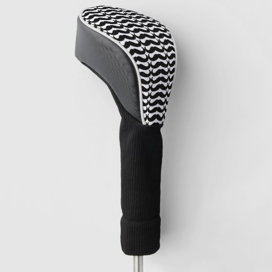 Mustache Driver Hoesje Golfheadcover (Schuin)