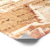 Mustache Eiffel Tower Poster (Hoek)