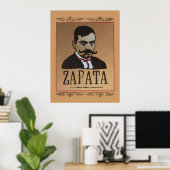 Mustache - Emiliano Zapata Poster (Thuiskantoor)