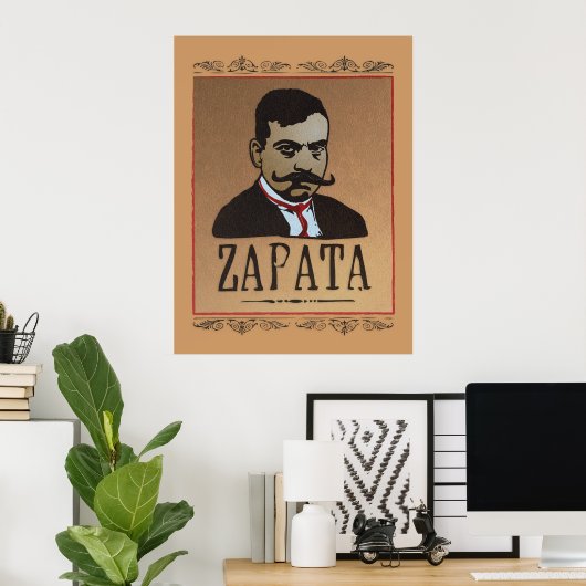 Mustache - Emiliano Zapata Poster (Thuiskantoor)