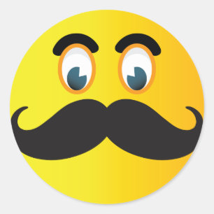 Mustache Emoji Sticker