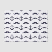Mustache en anker tissuepapier (Voorkant)