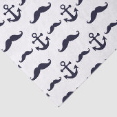 Mustache en anker tissuepapier (Detail)