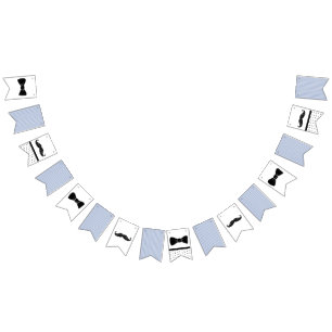 Mustache en Bow Stropdas Banner