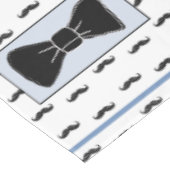 Mustache en Bow Stropdas Tafeldoek Tafelkleed (Gekanteld)