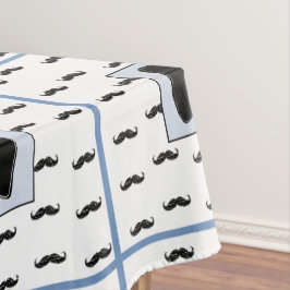 Mustache en Bow Stropdas Tafeldoek Tafelkleed