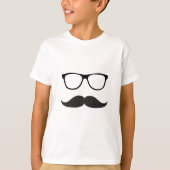 Mustache en bril t-shirt (Voorkant)