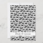 Mustache en Lip Bruiloft Kaart (Voorkant)