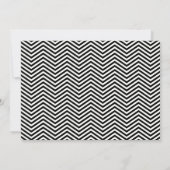 Mustache en Lips Chevron Sla de datumkaarten op Save The Date (Achterkant)