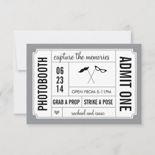 Mustache en Lips Props Kaart (Voorkant)