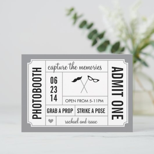 Mustache en Lips Props Kaart (Staand voorkant)