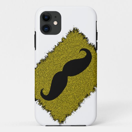 Mustache en luipaard Case-Mate iPhone case (Achterkant)