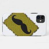 Mustache en luipaard Case-Mate iPhone case (Achterkant (horizontaal))