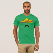 Mustache en Sombrero Cinco de Mayo Fiesta T-shirt (Voorkant volledig)