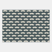 Mustache en Stropdas Hipster Pattern Trendy Mannen Inpakpapier Vel (Voorkant)