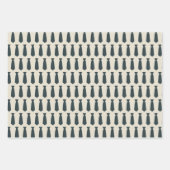 Mustache en Stropdas Hipster Pattern Trendy Mannen Inpakpapier Vel (Voorkant 3)