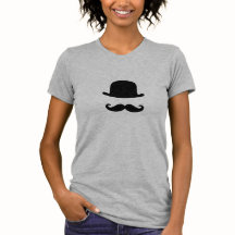 Mustache en topuniversluiers T-shirt