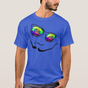 Mustache en zonnebrillen t-shirt