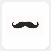 Mustache Envelope Seal Vierkante Sticker (Voorkant)