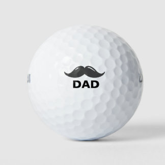 Mustache Fathers Day Golfballen