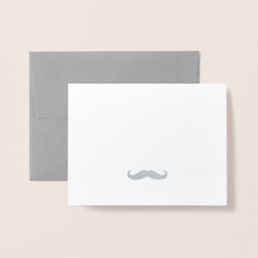Mustache Folie Kaarten (Met envelop)