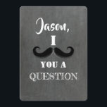 Mustache Funny Groomsman of Best Man proposal Kaart<br><div class="desc">"Bent u mijn Groomsman?" Eenvoudig grappige voorstelkaarten.</div>