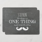 Mustache Funny Groomsman of Best Man proposal Kaart (Voorkant / Achterkant)