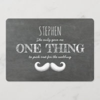 Mustache Funny Groomsman of Best Man proposal