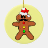 mustache gingerbrood keramisch ornament (Achterkant)