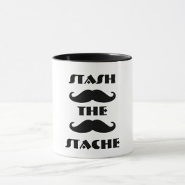Mustache grappig citaat mok